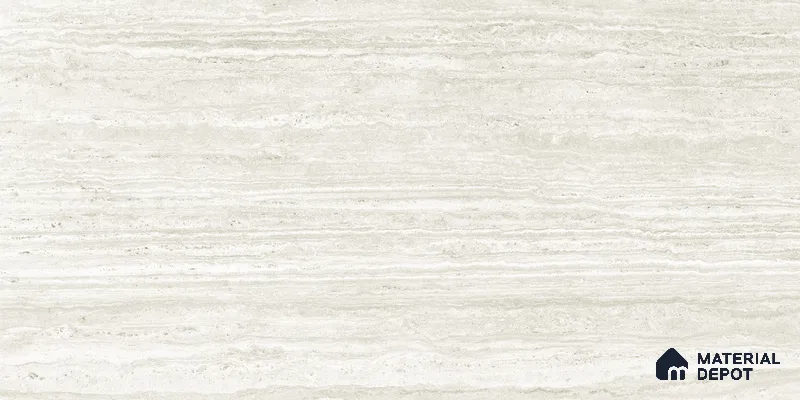Stone Floor & Wall Tile TL 05815 B Gravier Soft Travertine 2 ft x 4 ft Vitrified Lush Matte Finish - 9 mm | 6 Random Design | Suitable for Living Room, Bathroom & Office
