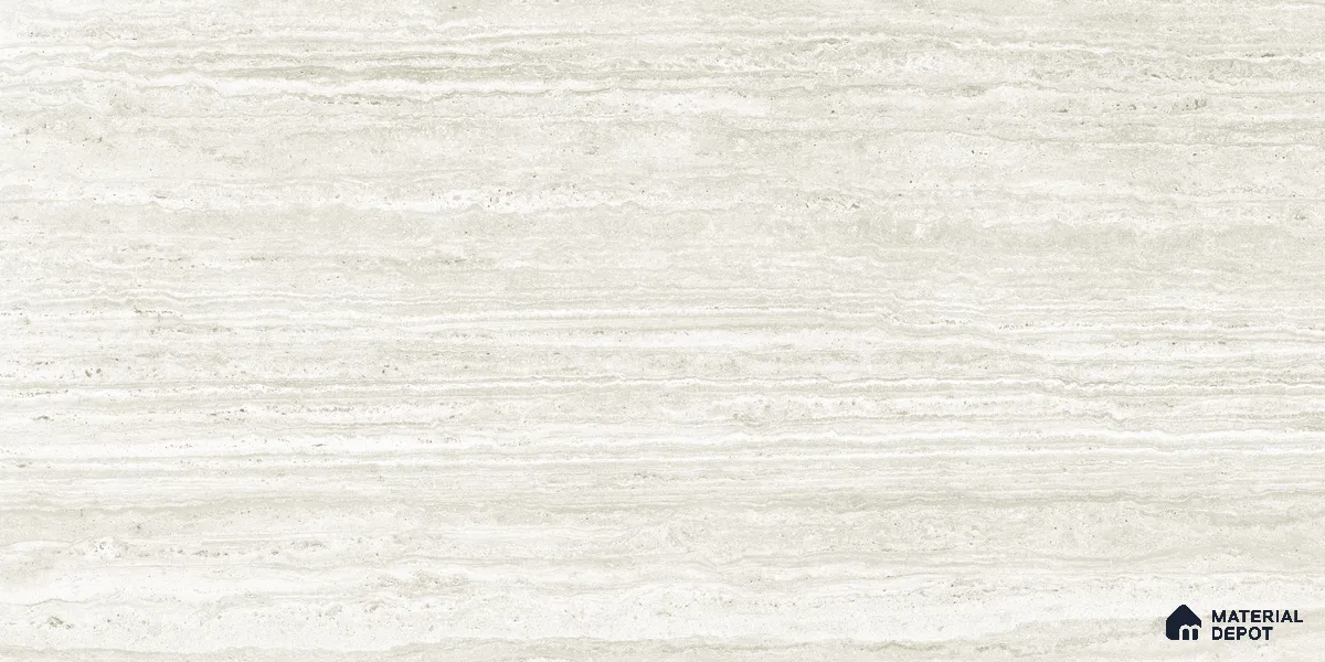 Stone Floor & Wall Tile TL 05815 B Gravier Soft Travertine 2 ft x 4 ft Vitrified Lush Matte Finish - 9 mm | 6 Random Design | Suitable for Living Room, Bathroom & Office