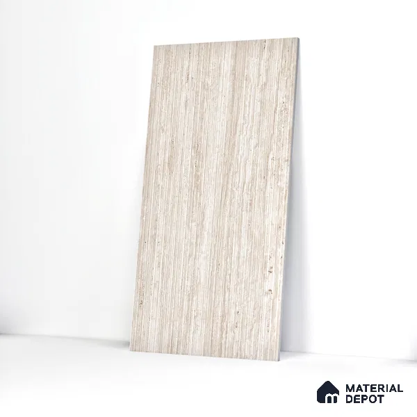 Punch Wall Tile TL 05815 Gravier Soft Travertine Decor 2 ft x 4 ft Vitrified Lush Matte Finish - 9 mm | Suitable for Living Room, Bedroom, Bathroom (Sample)