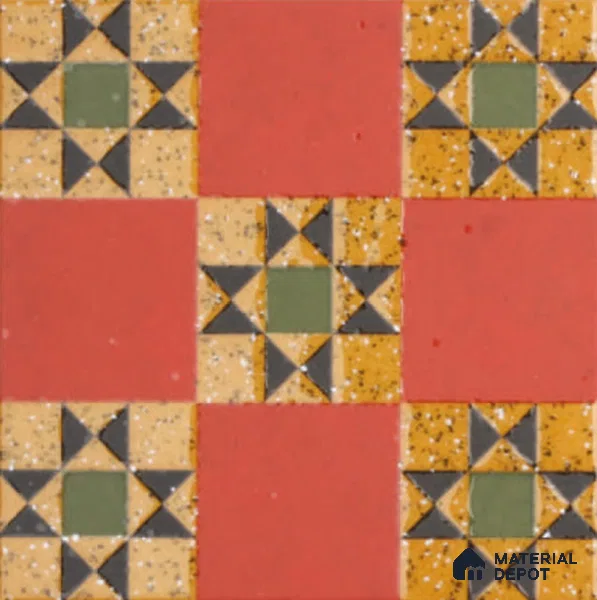 Subway Floor & Wall Tile TL 11525 Unika 8 inc x 8 inc Anti Skid Vitrified Whitebody Digimatt Finish - 8.5 mm | Suitable for Kitchen & Bathroom | Minimum 3 mm Spacer is Mandatory