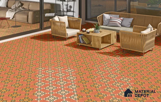 Subway Floor & Wall Tile TL 11525 Unika 8 inc x 8 inc Anti Skid Vitrified Whitebody Digimatt Finish - 8.5 mm | Suitable for Kitchen & Bathroom | Minimum 3 mm Spacer is Mandatory