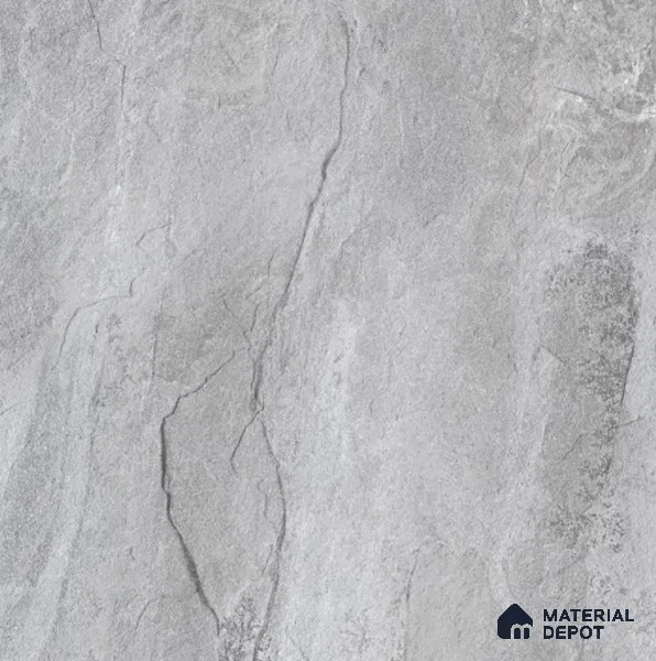 Silver Stone Tile TL 09077 C Quartzite Silver 16 inch x 16 inch Vitrified Carving Matte Finish - 12 mm | | Suitable for Parking, Terrace | Pattern Alignment May Vary | 2-3 mm Spacer is Mandatory