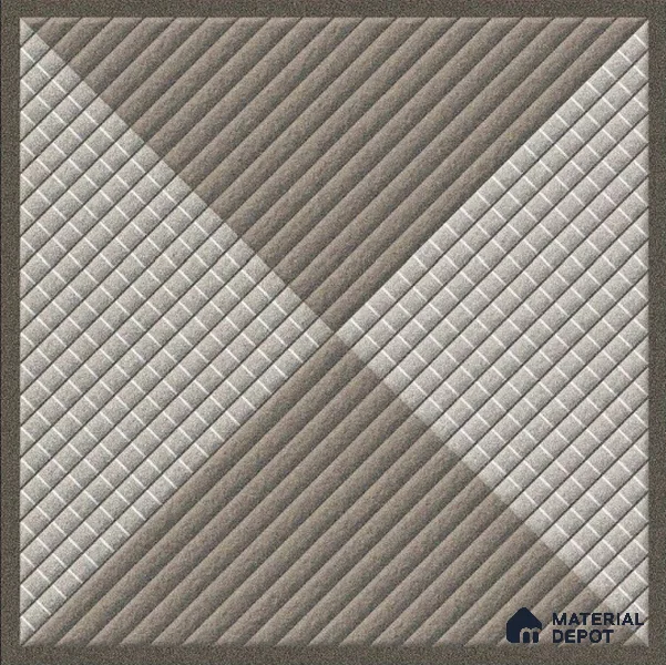 Multi Colour Stone Tile TL 09060 9138 16 inch x 16 inch Vitrified Carving Matte Finish - 12 mm | | Suitable for Parking, Terrace | Pattern Alignment May Vary | 2-3 mm Spacer is Mandatory