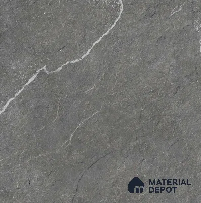 Grey Stone  Tile TL 09057  9416 16 inch x 16 inch Vitrified Carving Matte Finish - 12 mm |  | Suitable for Parking, Terrace | Pattern Alignment May Vary | 2-3 mm Spacer is Mandatory