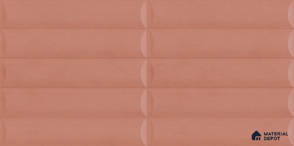 Pink Faux Subway Wall Tile TL 09095  Roof Grape 1 ft x 1 ft Ceramic Glossy Finish - 9 mm | Suitable for Highlighter Wall, Bathroom, Kitchen Wall & Backsplash | Please Expect a Slight Variation of Pattern