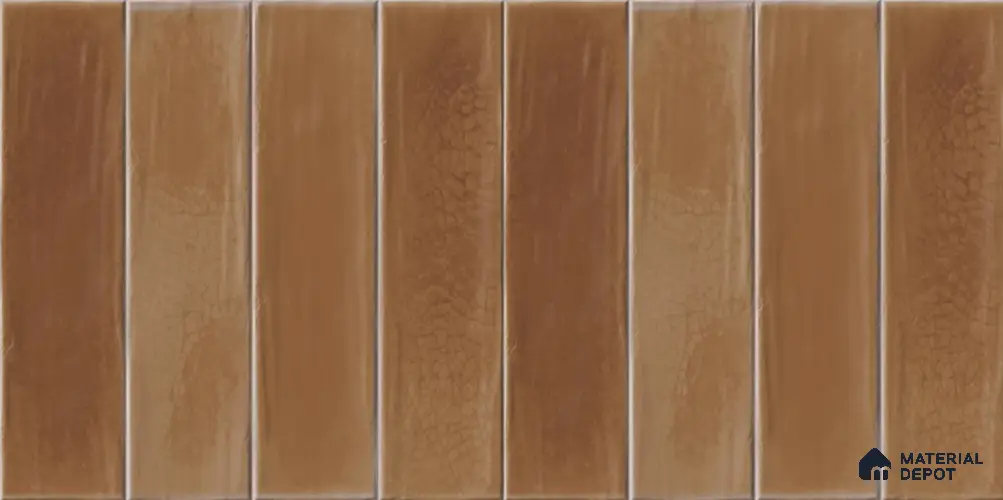 Orange Faux Subway Wall Tile TL 09094 I Lucido Orange 1 ft x 1 ft Ceramic Glossy Finish - 9 mm | Suitable for Highlighter Wall, Bathroom, Kitchen Wall & Backsplash | Please Expect a Slight Variation of Pattern