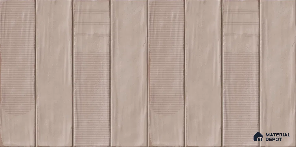 Brown Faux Subway Wall Tile TL 09094 J  Lucido Roce 1 ft x 1 ft Ceramic Glossy Finish - 9 mm | Suitable for Highlighter Wall, Bathroom, Kitchen Wall & Backsplash | Please Expect a Slight Variation of Pattern