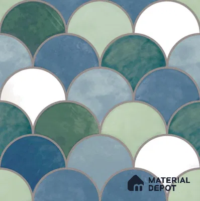 Moroccan Wall & Floor Tile TL 09108 138 1 ft x 1 ft Vitrified Carving Matte Finish - 9 mm | Suitable For Bathroom, Kitchen, Balcony | Please Expect a Slight Variation of Pattern