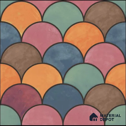 Moroccan Wall & Floor Tile TL 09107  137 1 ft x 1 ft Vitrified Carving Matte Finish - 9 mm | Suitable for Highlighter Wall, Kitchen Wall & Backsplash | Please Expect a Slight Variation of Pattern