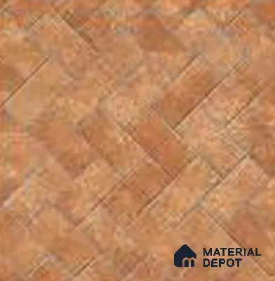 Brown Stone Floor Tile TL 07610 B  Ladrillo Narenjo 2 ft x 2 ft Vitrified Matte Finish - 12 mm | Please Expect a Slight Variation of Pattern