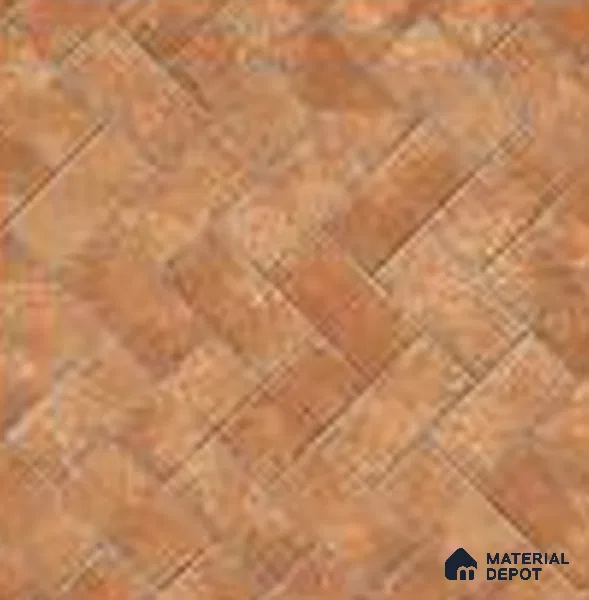 Brown Stone Floor Tile TL 07610 B Ladrillo Narenjo 2 ft x 2 ft Vitrified Matte Finish - 12 mm | Please Expect a Slight Variation of Pattern