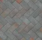 Grey Geometric Floor Tile TL 07610  Ladrillo Gris 2 ft x 2 ft Vitrified Matte Finish - 12 mm  | Image 1