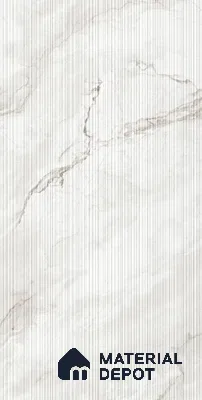 Grey Stone  Tile TL 08768 B  Royal Lucio Pearl Decor 4 ft x 2 ft Vitrified Carving Matte Finish - 9 mm |  | Suitable for Living Room, Bedroom, Bathroom