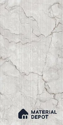Grey Stone  Tile TL 08769 D  Royal Sanzio Grey Decor 4 ft x 2 ft Vitrified Carving Matte Finish - 9 mm | Suitable for Living Room, Bedroom, Bathroom