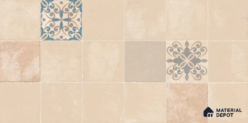Beige Highlighter Wall Tile TL 08779 B  Marvel Ice Decor 4 ft x 2 ft Vitrified Carving Matte Finish - 9 mm | Suitable For Bathroom, Accent/Feature Wall, Dining Area