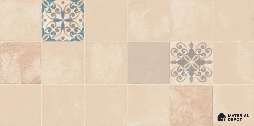 Beige Highlighter Wall Tile TL 08779 B Marvel Ice Decor 4 ft x 2 ft Vitrified Carving Matte Finish - 9 mm | Suitable for Living Room, Bedroom, Bathroom