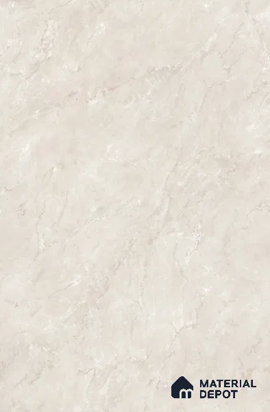 Ivory Marble Floor & Wall Tile TL 09050 Grande Delray Dove Endless 6 ft x 4 ft Matte Finish Vitrified Large Format Tile - 9 mm | Random 3 | Suitable for Living Room, Bedroom, Bathroom | Adhesive and Spacers Must be Used During Installation
