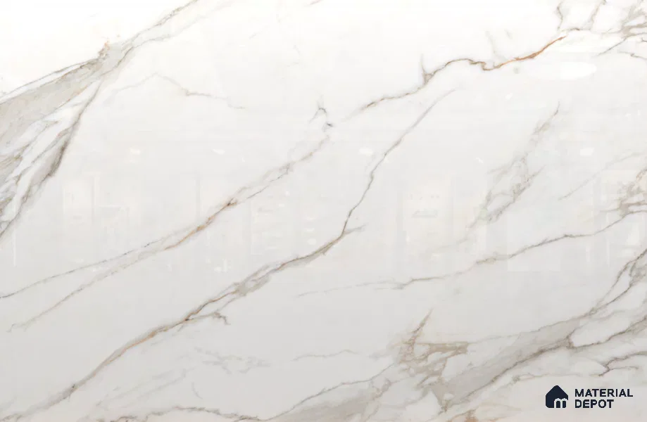 Large Formate Marble Floor & Wall Tile TL 11498 Sirenflow 6 ft x 4 ft Vitrified Glossy Finish - 9 mm | 4 Random Design | Suitable for Living Room, Bedroom, Dining & Office
