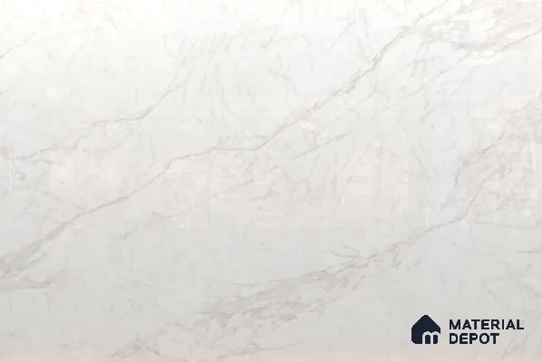 Large Formate Marble Floor & Wall Tile TL 11468 Calacatta Furry 6 ft x 4 ft Vitrified Glossy Finish - 9 mm | 3 Random Design | Suitable for Living Room, Bedroom, Dining & Office
