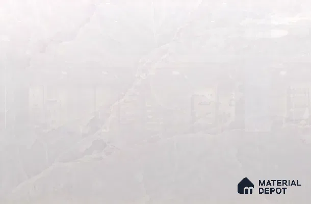 Large Format Marble Floor & Wall Tile TL 11491 Dream Onyx Bianco 6 ft x 4 ft Vitrified Glossy Finish - 9 mm | 4 Random Design | Suitable for Living Room, Bedroom, Dining & Office | Adhesive and Spacers Must be Used During Installation