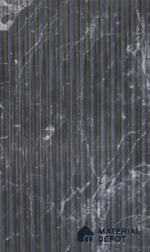 Marble Fluted 1D 05476 Shadow Flutes 8 ft x 4 ft High Gloss Finish Acrylic Laminate - 3 mm | Suitable for TV Unit,Wardrobe, Kitchen Cabinets