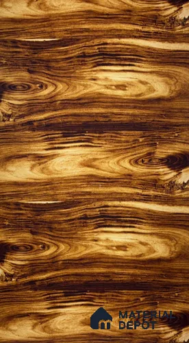 Wooden Look African Blackwood 8 ft x 4 ft PU Finish PVC Laminate - 1.5 mm | Suitable for TV Unit, Wardrobe, Kitchen Cabinets