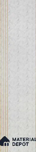 White Patterned Decorative Wall Panel PN 03938 8 ft x 2 ft Charcoal Panel - 4 mm | Suitable for Feature Wall, TV Unit & Living Room | Width is Subjected to 5% Variation