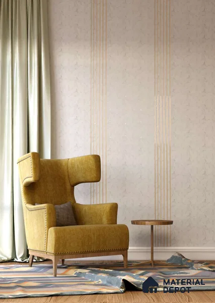 White Patterned Decorative Wall Panel PN 03938 8 ft x 2 ft Charcoal Panel - 4 mm | Suitable for Feature Wall, TV Unit & Living Room | Width is Subjected to 5% Variation
