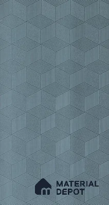 Blue Patterned Look Charcoal Decorative Wall Panel 8 ft x 2 ft - 4 mm | Ideal for Living Room, TV Unit, Bedroom, Feature Wall, Office | PN 00373 B - Pattern 2 | Width is Subjected to 5% Variation