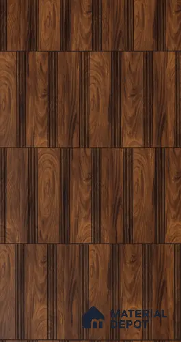 Brown Patterned Look Charcoal Decorative Wall Panel PN 00369 A 8 ft x 2 ft - 4 mm | Suitable for Feature Wall, TV Unit & Living Room | Width is Subjected to 5% Variation