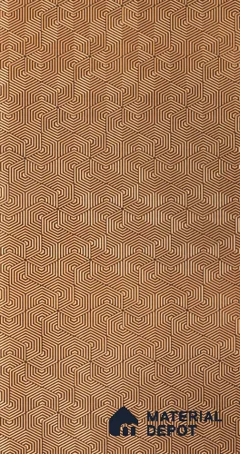 Brown Patterned Look Charcoal Decorative Wall Panel PN 00362 B 8 ft x 2 ft - 4 mm | Suitable for Feature Wall, TV Unit & Living Room | Width is Subjected to 5% Variation