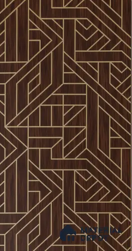 Brown Patterned Look Charcoal Decorative Wall Panel PN 00372 B 8 ft x 2 ft - 4 mm | Suitable for Feature Wall, TV Unit & Living Room | Width is Subjected to 5% Variation