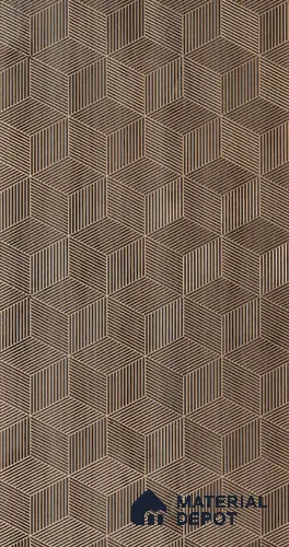 Brown Patterned Look Charcoal Decorative Wall Panel PN 00373 C 8 ft x 2 ft - 4 mm | Suitable for Feature Wall, TV Unit & Living Room | Width is Subjected to 5% Variation