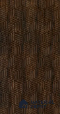 Brown Patterned Look Charcoal Decorative Wall Panel 8 ft x 2 ft - 4 mm | Ideal for Living Room, TV Unit, Bedroom, Feature Wall, Office | PN 00373 E - Pattern 5 | Width is Subjected to 5% Variation