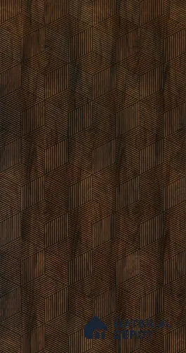 Brown Patterned Look Charcoal Decorative Wall Panel 8 ft x 2 ft - 4 mm | Ideal for Living Room, TV Unit, Bedroom, Feature Wall, Office | PN 00373 E - Pattern 5 | Width is Subjected to 5% Variation