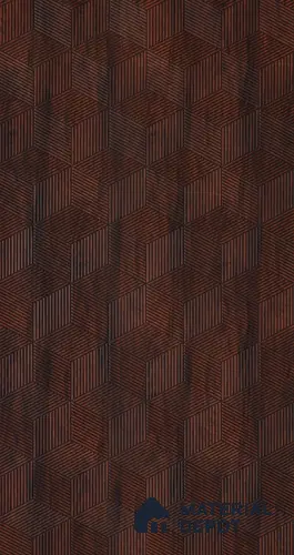 Brown Patterned Look Charcoal Decorative Wall Panel PN 00373 F 8 ft x 2 ft - 4 mm | Suitable for Feature Wall, TV Unit & Living Room | Width is Subjected to 5% Variation