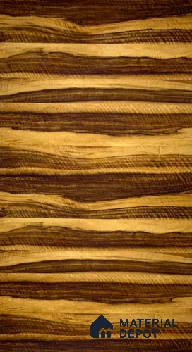 Wooden Look European Walnut 8 ft x 4 ft PU Finish PVC Laminate - 1.5 mm | Suitable for TV Unit, Wardrobe, Kitchen Cabinets