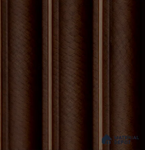Brown Patterned Louver PN 04072 9.5 ft x 4.9 inch Charcoal Panel - 12 mm | Suitable for Feature Wall, TV Unit & Living Room | Width is Subjected to 5% Variation