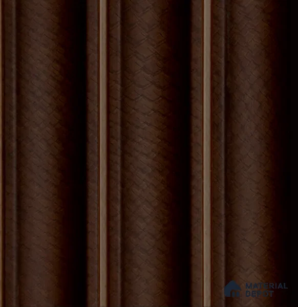 Brown Patterned Louver PN 04072 9.5 ft x 4.9 inch Charcoal Panel - 12 mm | Suitable for Feature Wall, TV Unit & Living Room | Width is Subjected to 5% Variation