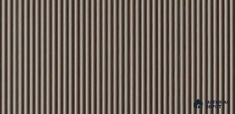 Grey Plain Colour Louver PN 03888 9.5 ft x 6 inch Charcoal Panel - 10 mm | Suitable for Feature Wall, TV Unit & Living Room | Width is Subjected to 5% Variation