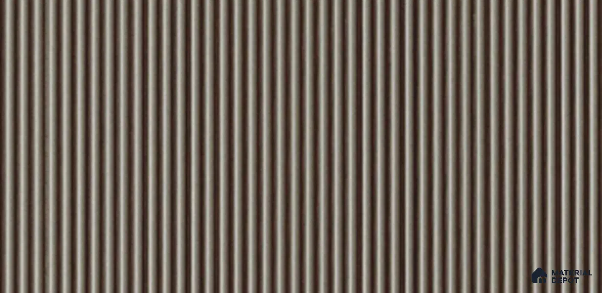 Grey Plain Colour Louver PN 03888 9.5 ft x 6 inch Charcoal Panel - 10 mm | Suitable for Feature Wall, TV Unit & Living Room | Width is Subjected to 5% Variation