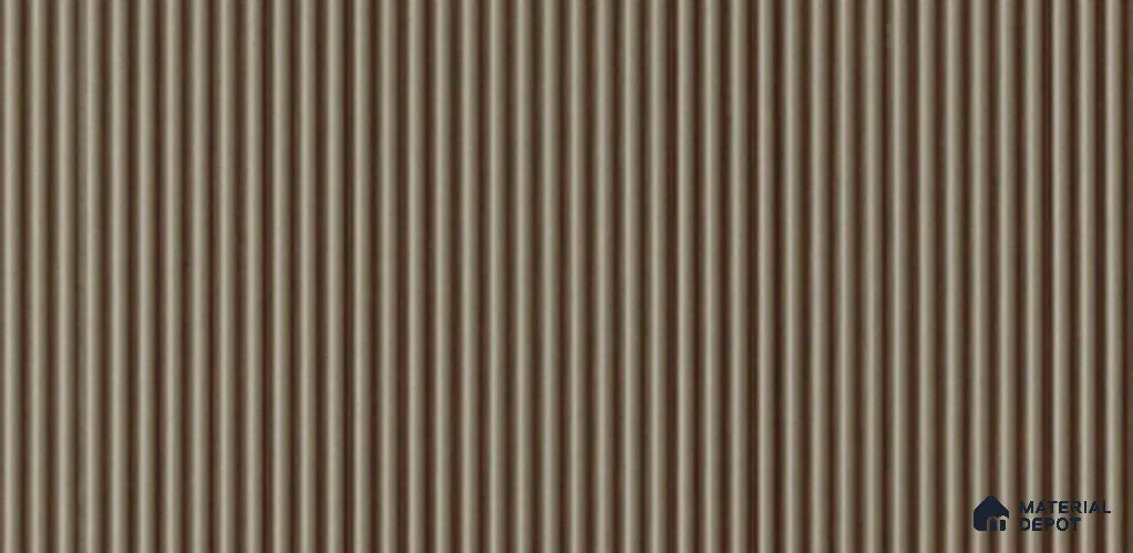 Brown Plain Colour Louver PN 03890 9.5 ft x 6 inch Charcoal Panel - 10 mm | Suitable for Feature Wall, TV Unit & Living Room | Width is Subjected to 5% Variation