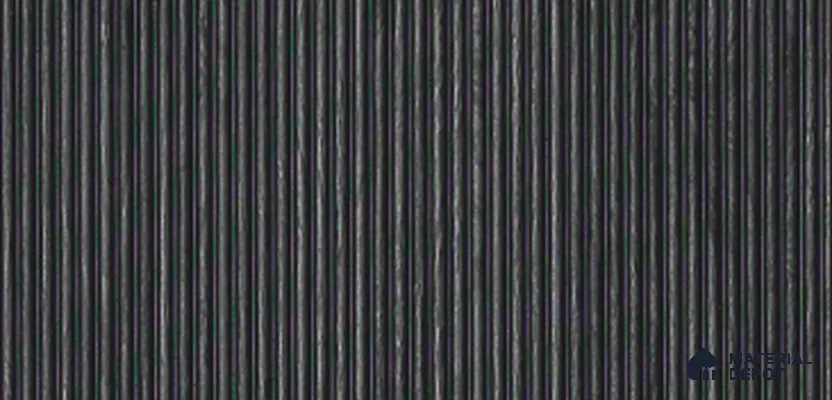 Black Rustic Louver PN 03892 9.5 ft x 6 inch Charcoal Panel - 10 mm | Suitable for Feature Wall, TV Unit & Living Room | Width is Subjected to 5% Variation