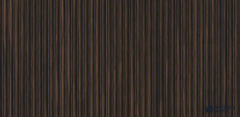 Brown Wooden Louver PN 03891 9.5 ft x 6 inch Charcoal Panel - 10 mm | Suitable for Feature Wall, TV Unit & Living Room | Width is Subjected to 5% Variation