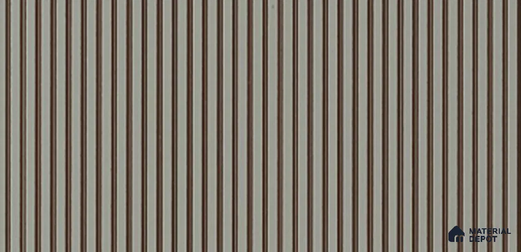 Grey Plain Colour Louver PN 03853 9.5 ft x 6 inch Charcoal Panel - 10 mm | Suitable for Feature Wall, TV Unit & Living Room | Width is Subjected to 5% Variation