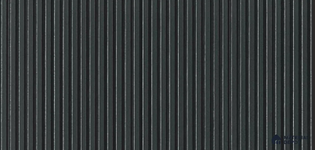 Grey Plain Colour Louver PN 03854 9.5 ft x 6 inch Charcoal Panel - 10 mm | Suitable for Feature Wall, TV Unit & Living Room | Width is Subjected to 5% Variation