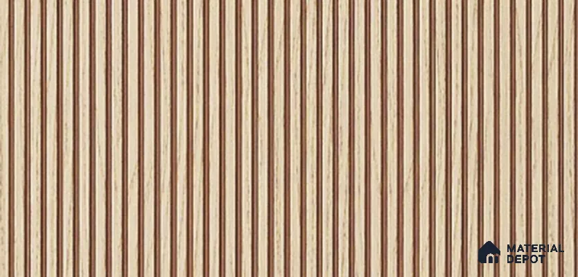 Beige Plain Colour Louver PN 03855 9.5 ft x 6 inch Charcoal Panel - 10 mm | Suitable for Feature Wall, TV Unit & Living Room | Width is Subjected to 5% Variation