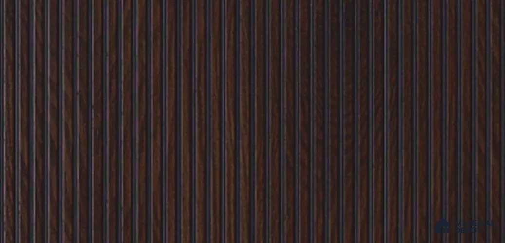 Brown Wooden Louver PN 03859 9.5 ft x 6 inch Charcoal Panel - 10 mm | Suitable for Feature Wall, TV Unit & Living Room | Width is Subjected to 5% Variation