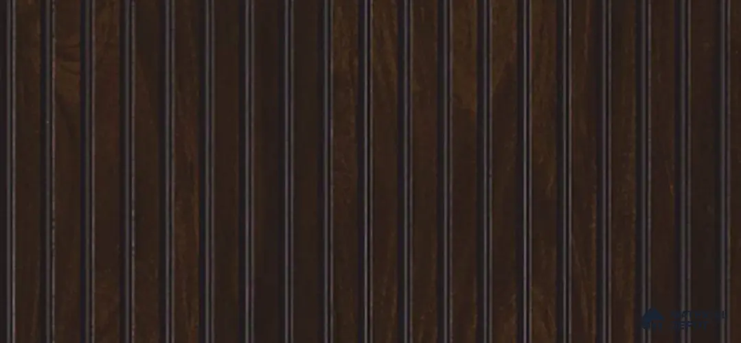 Brown Wooden Louver PN 03872 9.5 ft x 6 inch Charcoal Panel - 10 mm | Suitable for Feature Wall, TV Unit & Living Room | Width is Subjected to 5% Variation