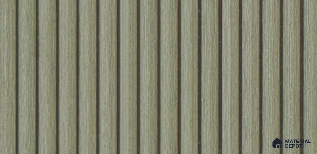 Grey Wooden Louver PN 03909 9.5 ft x 6 inch Charcoal Panel - 10 mm | Suitable for Feature Wall, TV Unit & Living Room | Width is Subjected to 5% Variation